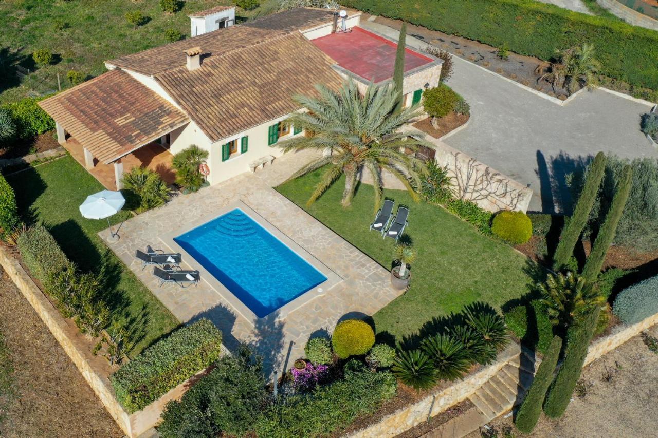 Moderne Finca Can Vicento - Heizung - Pizzaofen Porto Cristo Dış mekan fotoğraf